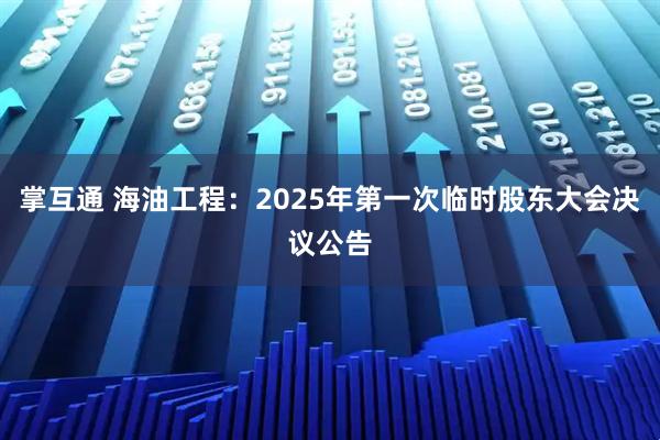 掌互通 海油工程：2025年第一次临时股东大会决议公告
