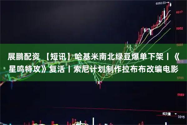 展鵬配资 【短讯】哈基米南北绿豆爆单下架丨《星鸣特攻》复活丨索尼计划制作拉布布改编电影