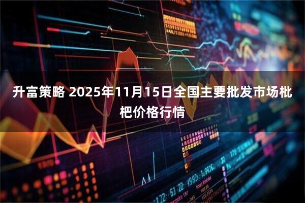 升富策略 2025年11月15日全国主要批发市场枇杷价格行情